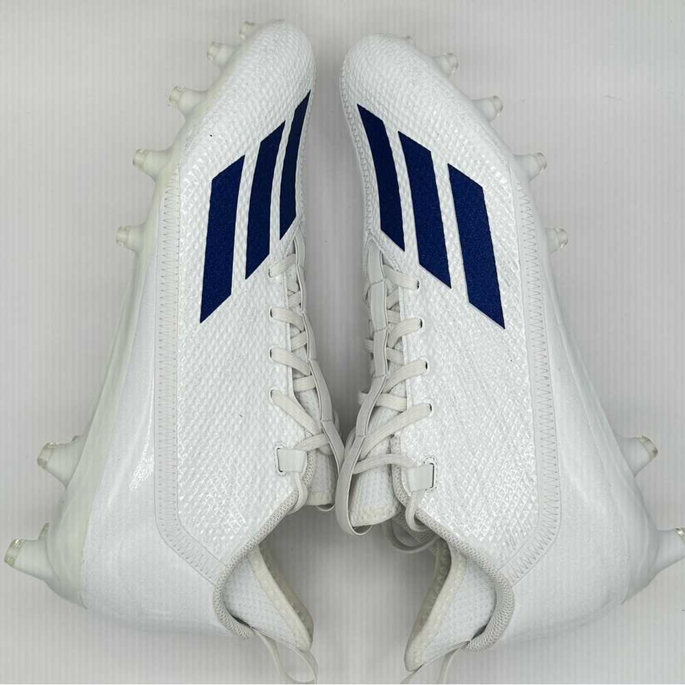 Men’s Adidas Adizero Scorch Football Cleats Size 13 White Blue HP8753 NEW - Picture 6 of 8
